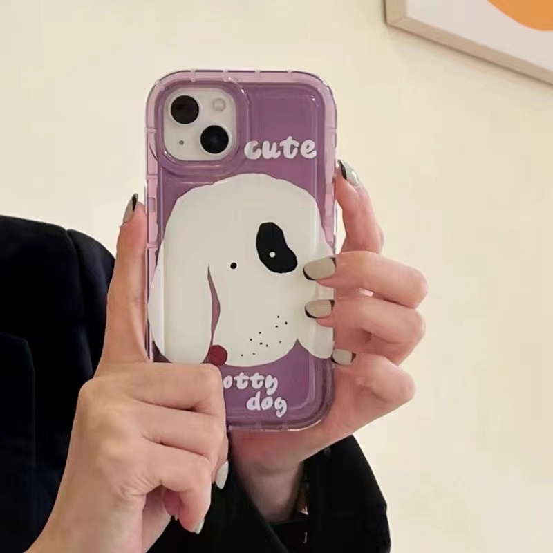 Soft Case TPU Silikon Transparan Motif Anjing Lucu Untuk IPhone 14 13 11 12 Pro XS Max XR X 8 7 6S Plus