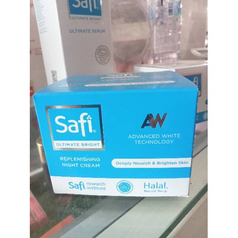 SAFI ULTIMATE BRIGHT Night Cream 45 gram (Gantinya WE / KEMASAN BARU)