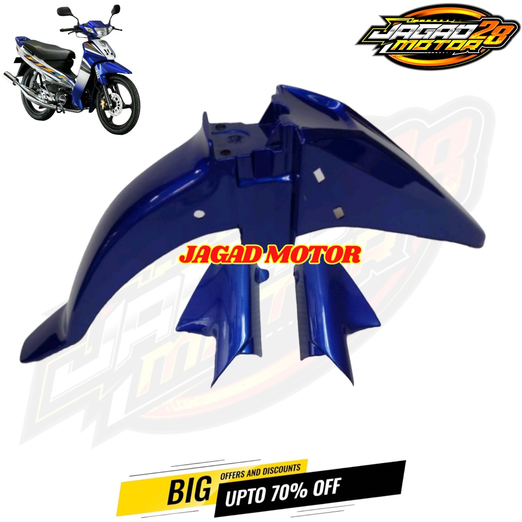 Spakbor Depan Yamaha Fizr Fiz R Plus Tutup Shock Biru / Spakbor Depan Plus Tutup Shock Yamaha Fizr Fiz R Biru / Spakbor Depan Yamaha Fizr Fiz R Set Tutup Shock Biru / Spakbor Sepakbor Slebor Depan Fizr Fiz R Plus Tutup Shock Biru