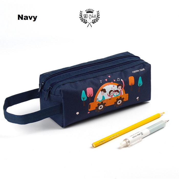 

Tempat Pensil Kotak Pensil Multifungsi Softcase SBJ-01 Pencil case - Navy RATU.SHOP25