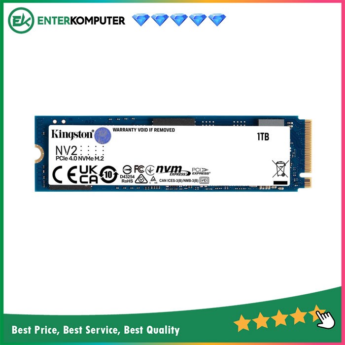 Kingston SSD NV2 1TB M.2 NVMe PCIe Gen 4.0 x4 / SSD M.2 1TB