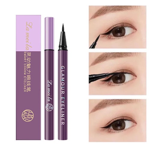 DBEST Lameila Glamour Eyeliner Cair Waterproof Anti Air Dan Keringat