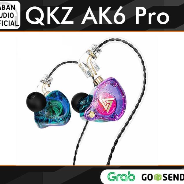 QKZ AK6 Pro Earphone with Mic alt KZ EDX Pro TRN MT1 KZ EDC KZ EDS - AK6 PRO CRYSTAL