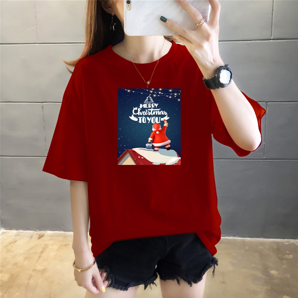 KAOS 0VERSIZE WANITA SPECIAL CRISTMAS EDITION 6