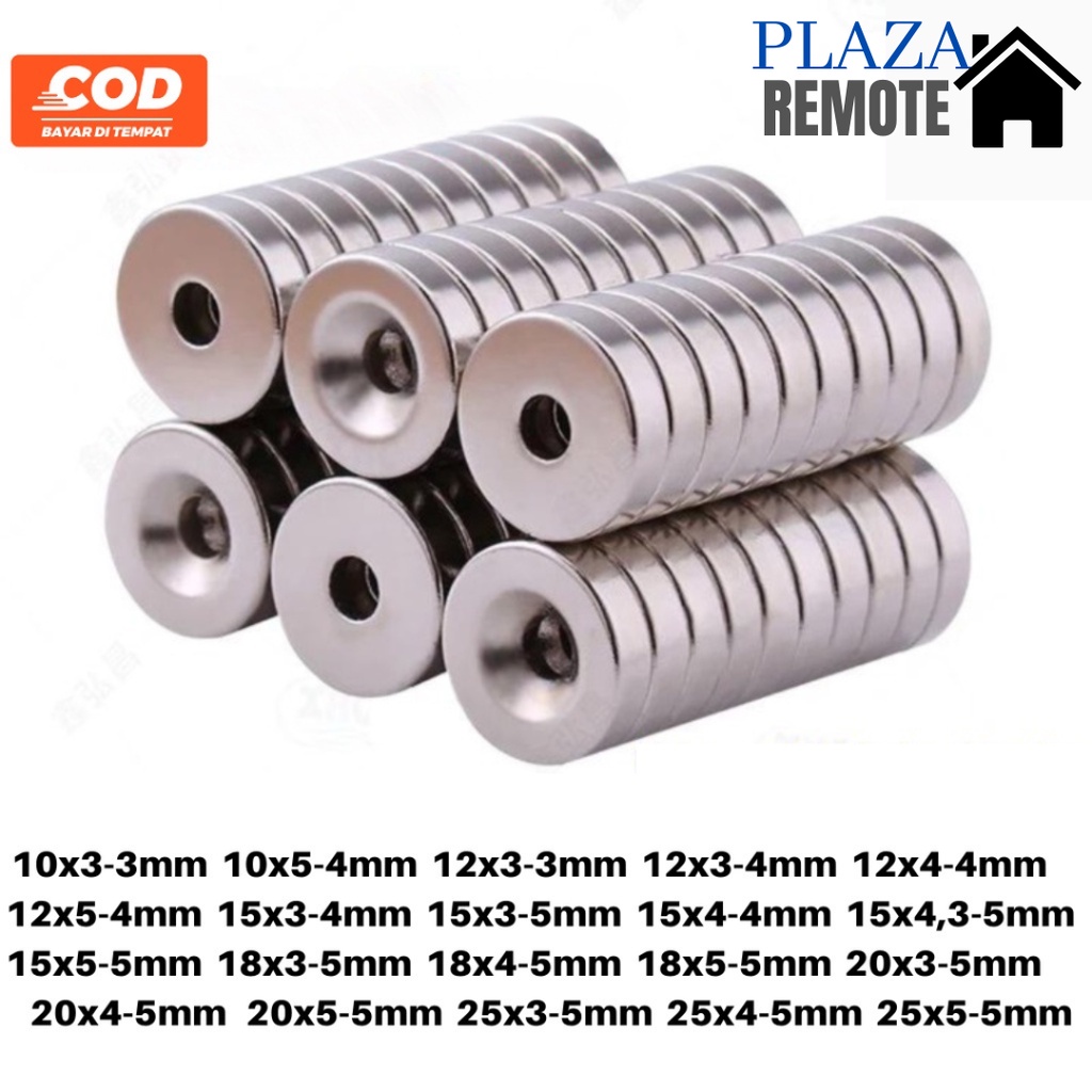 STRONG MAGNET NEODYMIUM N52 BULAT LUBANG SUPER KUAT