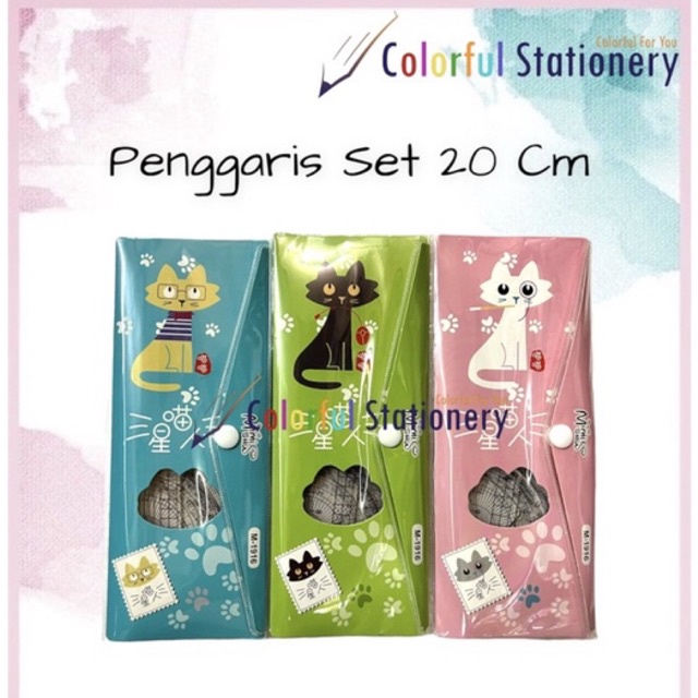 

Penggaris Fancy Set Plastik 20 Cm (Set)