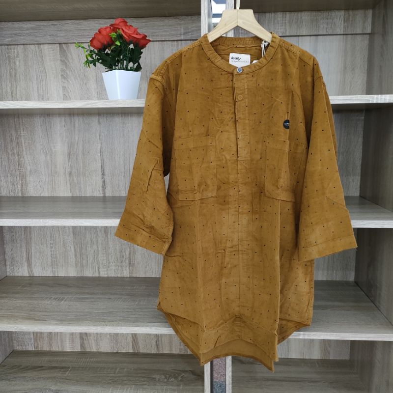 Leafy Kemeja Pria Kasual Pria Moderen Terbaru Dan Terlaris Kemko Leafy Kemeja Koko Leafy  Koko Kurta