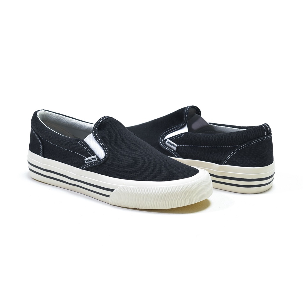 SEPATU TIMEBOMB VULCANIZED | SLIP ON BW STRIPE