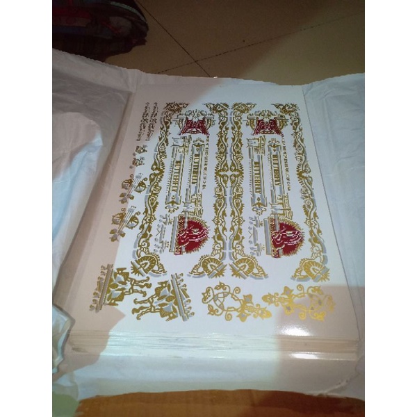 

stiker decal BUTTERFLY waterslide siap pakai.untuk 10 mesin