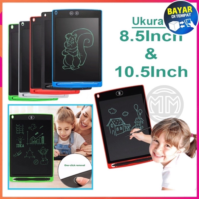 Mainan Papan Tulis Hapus Board Digital Pad Edukasi Pen Gambar LCD Drawing Writing Tablet 8.5 Inch