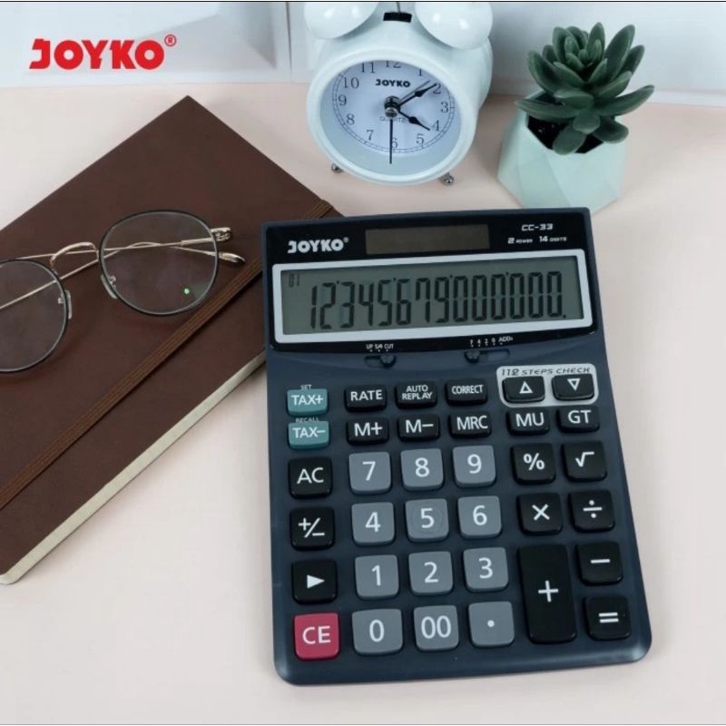 KALKULATOR CHECK &amp; CORRECT JOYKO CC-33 CALCULATOR 14Digit Desktop CC33