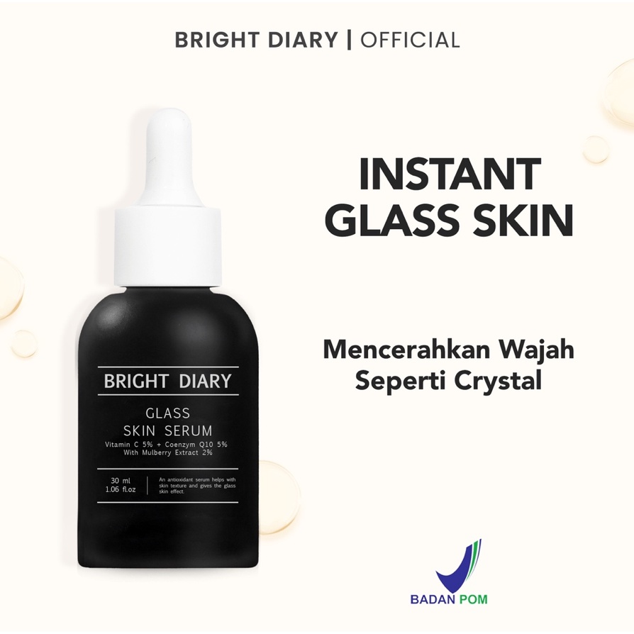 Bright Diary Glass Skin Serum Vitamin C + Coenzym Q10 with Mulberry Extract