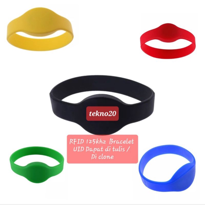 Gelang RFID 125khz T5577 Bisa di Tulis Clone Bracelet RFID 125khz T5577 ID Duplikate