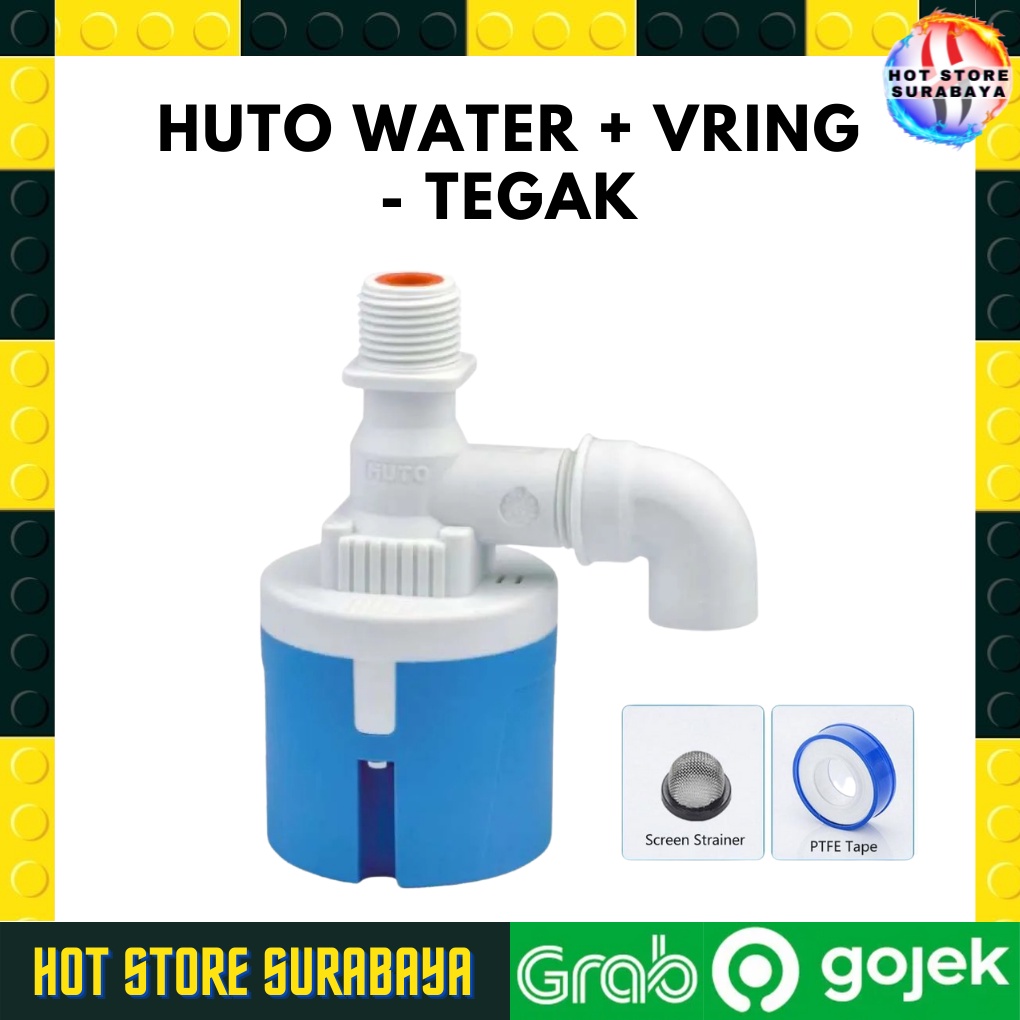 Pelampung air otomatis kran air otomatis Huto / pelampung - tegak 3/4&quot; ASLI