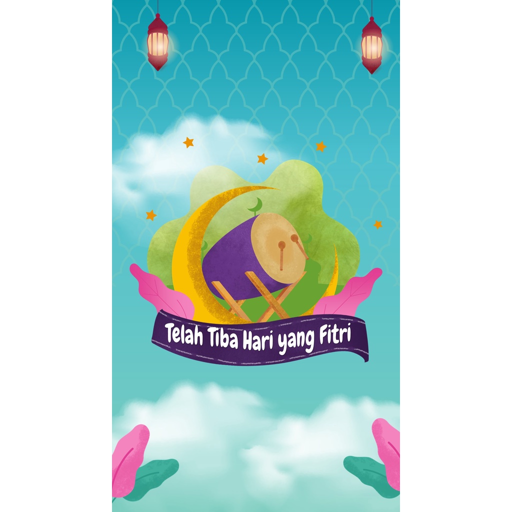 Video Animasi Ucapan Selamat Idul Fitri 1445 H (Kartu Lebaran Digital) - Design #7