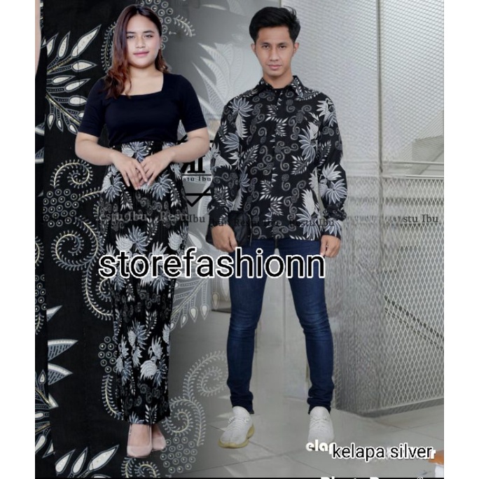 BATIK COUPLE| BAJU BATIK COUPLE| BATIK SET| SETELAN COUPLE ROK PLISKET| ROK PLISKET COUPLE KAMEJA BATIK| ROK PLISKET COUPLE LENGAN PANJANG| ROK BATIK PLISKET COUPLE| ROK PLISKET BATIK DAN KEMEJA