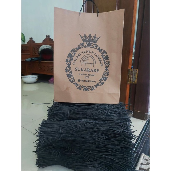 

paperbag tas kertas coklat plus SABLON 30x15x40