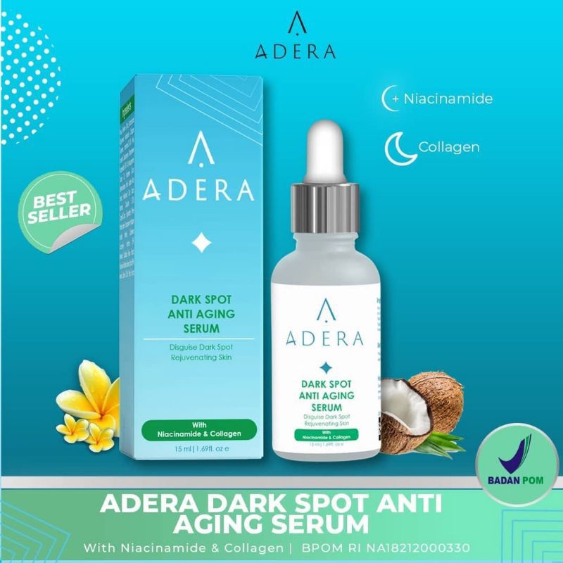 ADERA FACE SERUM - DARK SPOT ADERA SERUM WAJAH ORIGINAL - PENGHILANG/ FLEK HITAM 100% AMPUH ( BISA B
