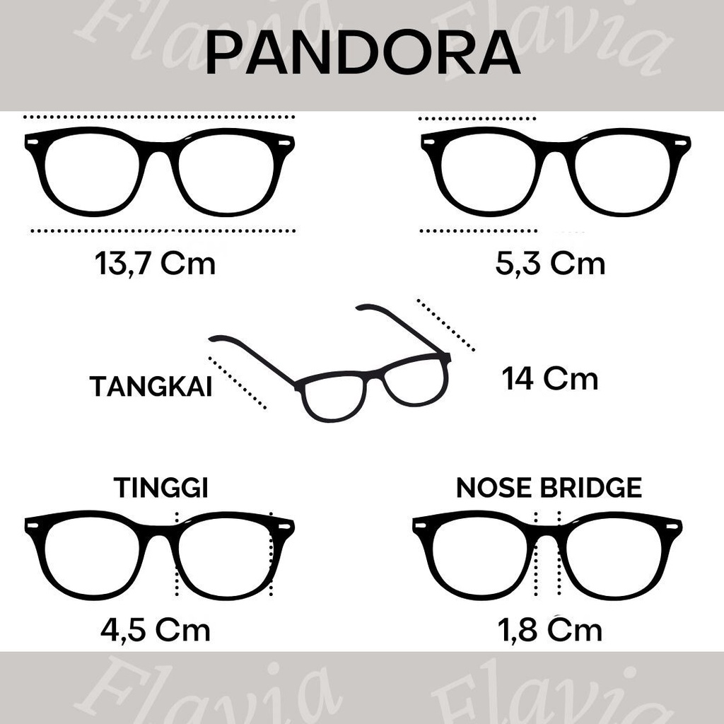 Flavia Eyewear - Kacamata Pandora (custom minus, photochromic, blueray, bluechromic)