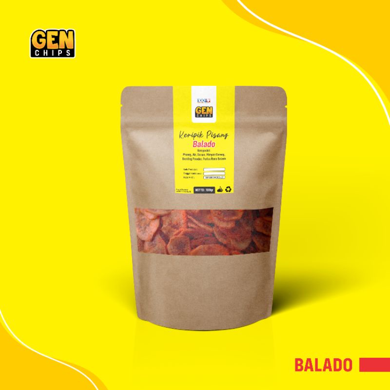 

Keripik Pisang Rasa Balado - Genchips