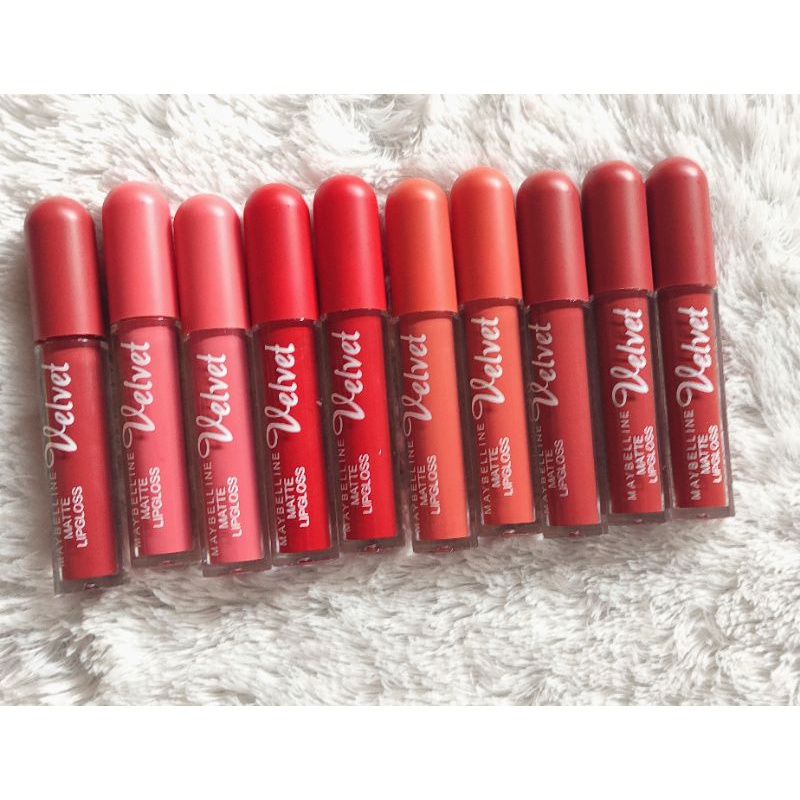 Medan Termurah velvet bulat kissbeauty lipstik Lipcream tutup bulat Maybellin