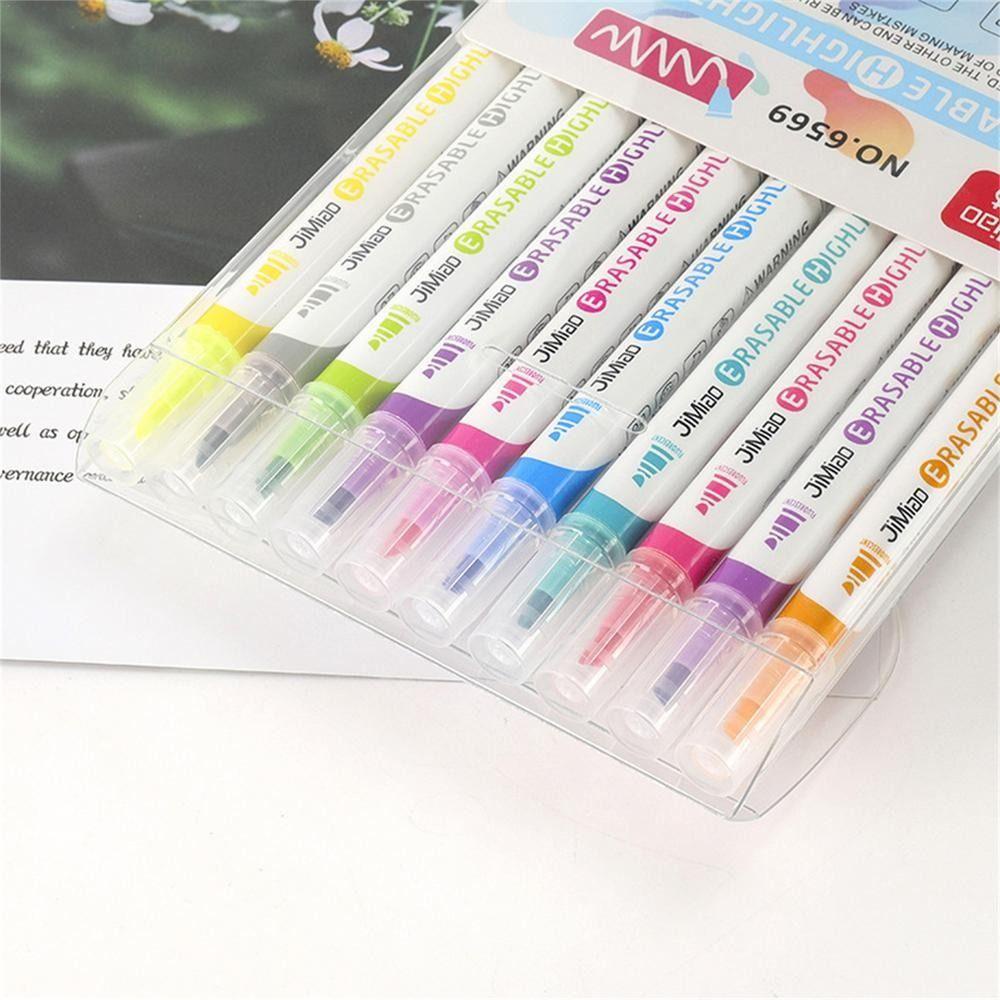 Preva 10warna/set Stabilo Perlengkapan Sekolah DIY Tangan Akun Fluorescent Pen Spidol Warna