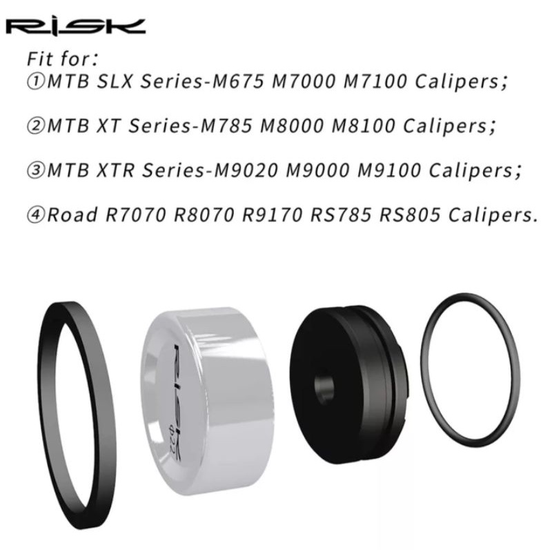 Piston dan Seal Caliper Kaliper Rem Shimano SLX XT XTR RoadBike
