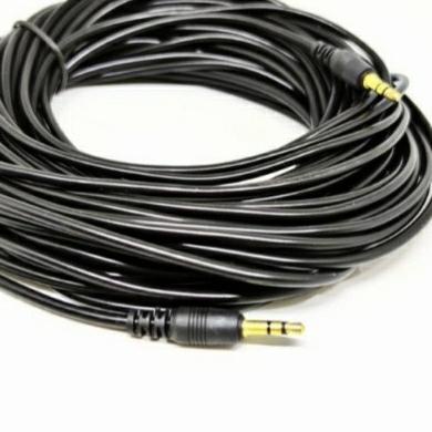 KABEL AUDIO JACK 3.5 PANJANG 10M GOLD PLATED / KABEL AUX 10 METER