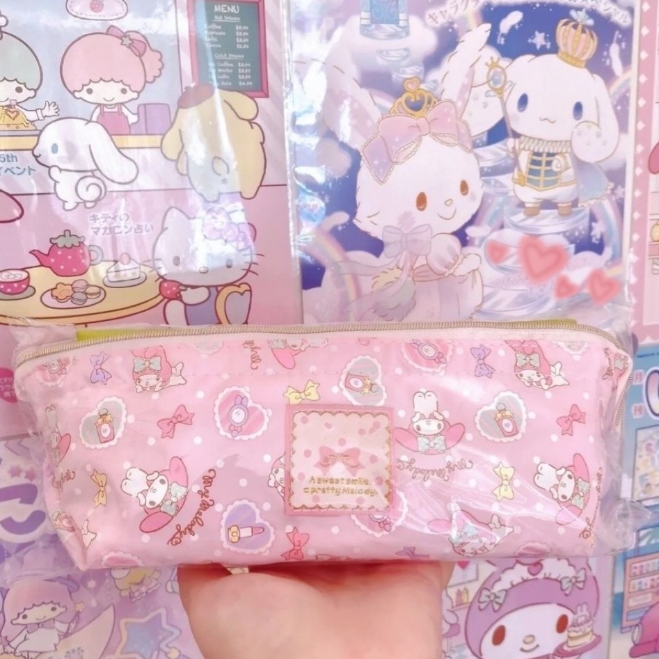 ﺴ№✁Sera kartun Sanrio Melody kotak pensil lucu bernilai tinggi gadis Jepang kotak pensil berkapasitas besar