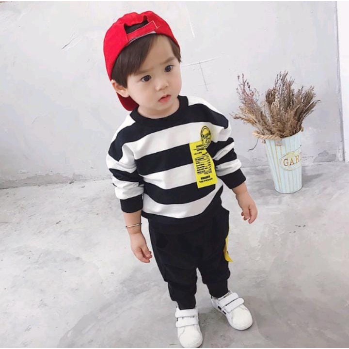 COD/PROMO SWEATER ANAK/SETELAN SWEATER SALUR TERBARU KEKINIAN 1-5 TAHUN