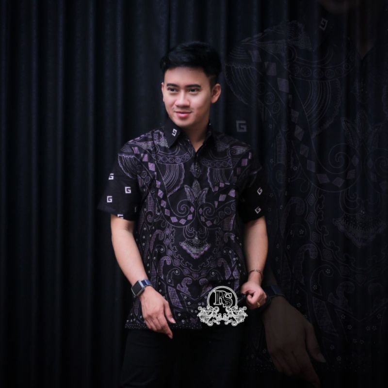 BAJU BATIK PRIA ABADI BATIK KEMEJA BATIK PRIA LENGAN PENDEK