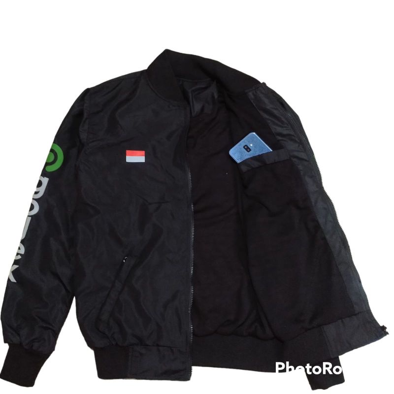 Jual Jaket Go Jek Parasutjaket Ojoljaket Hitam Go Jek Terbaru Shopee Indonesia 4598