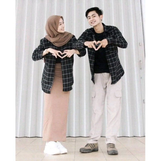 KEMEJA FLANEL UNISEX KEMEJA FLANEL WANITA KEMEJA FLANEL PRIA KOTAK KOTAK