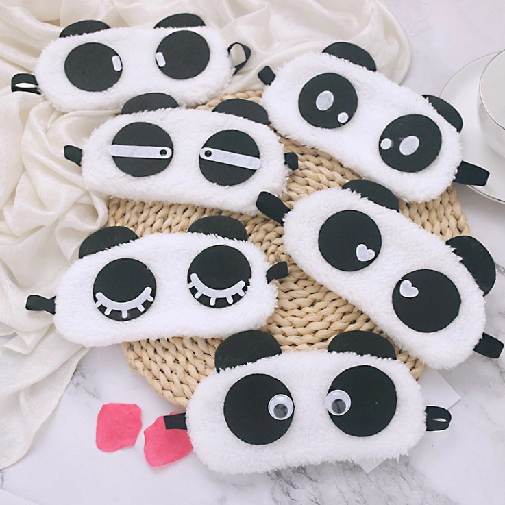 penutup mata panda tidur sleeping import lucu murah