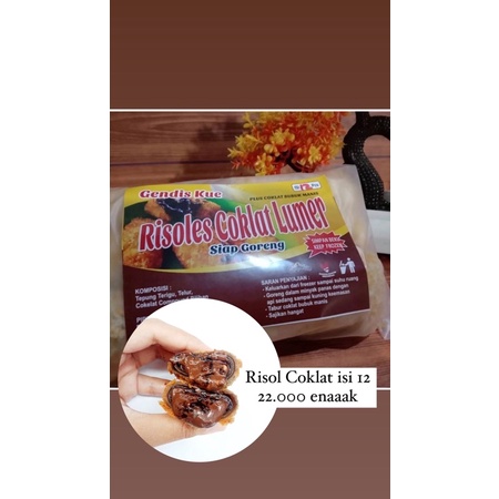 

RISOL COKLAT GENDISH HANYA UNTUK BANDARLAMPUNG SAJA