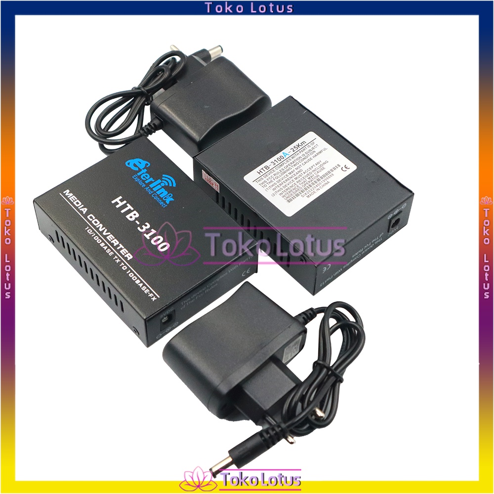 HTB-3100A/B 1Pair Fiber Optical Media Converter 10/100Mbps RJ45 Single Mode and One Optical Fiber