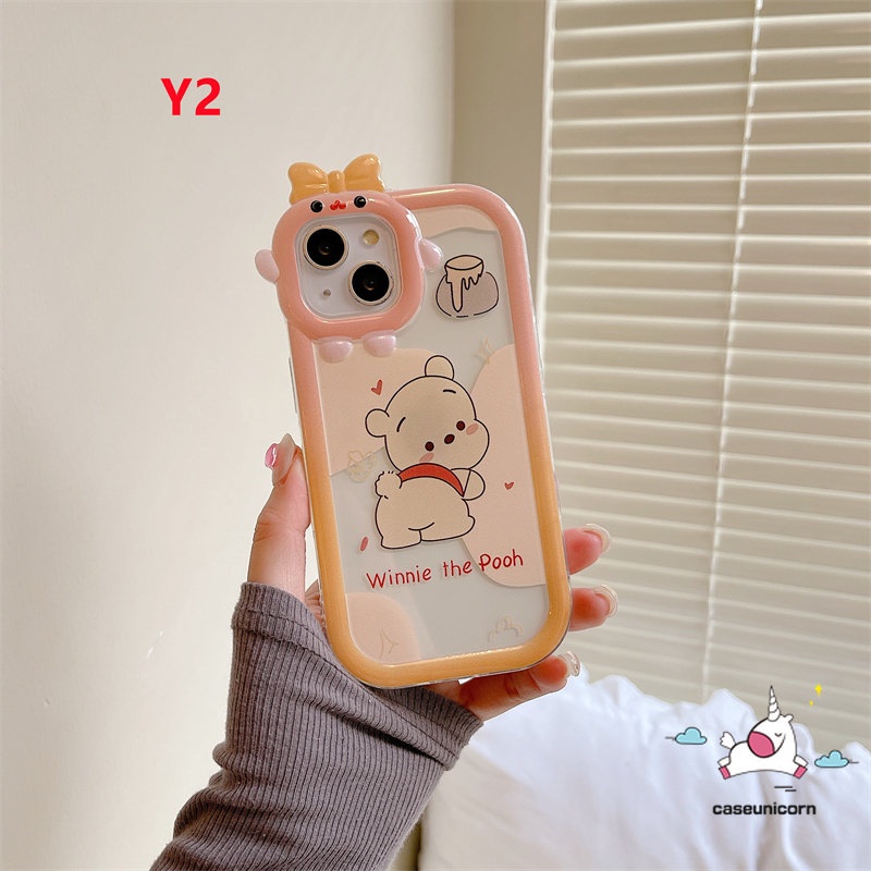 Casing Lensa 3D Bow Little Monster Lucu Pochacco Winnie the Pooh Couple Soft Cover Realme C15 C21Y C33 C31 C25Y C11 C30 C25 C25s C35 C21 C2 C1 C3 C17 5 7 8 9 8i 9pro+8pro 6i 9i =&lt;Unk&gt;&lt;Unk&gt; 5 7i