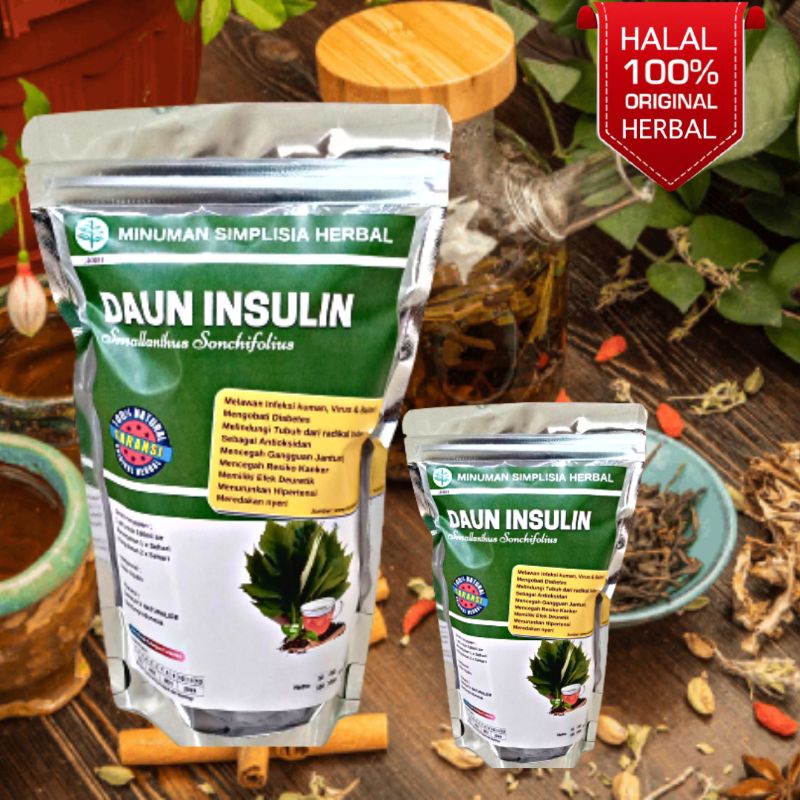 Jual Simplisia Herbal Serbuk Daun Insulin Murni Untuk Diabetes Shopee