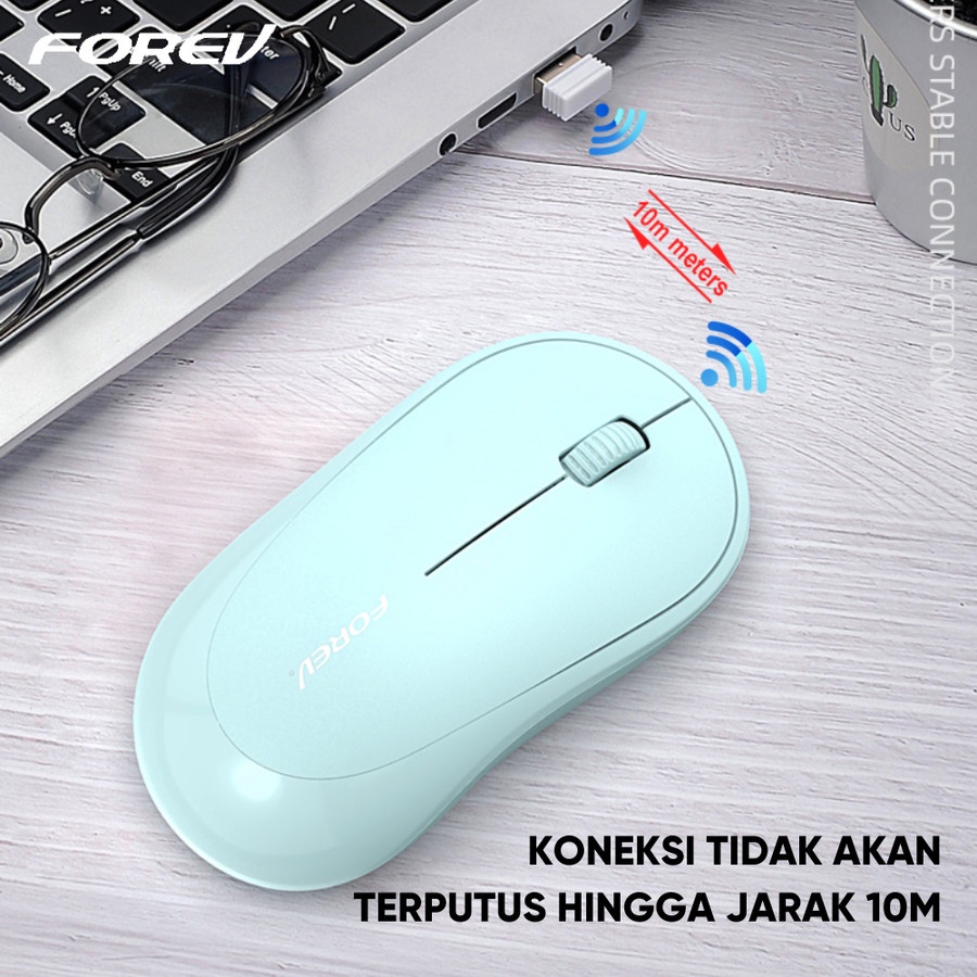 Mouse Wireless Forev FV185 2.4G Ergonomic Gaming Up to 1600DPI