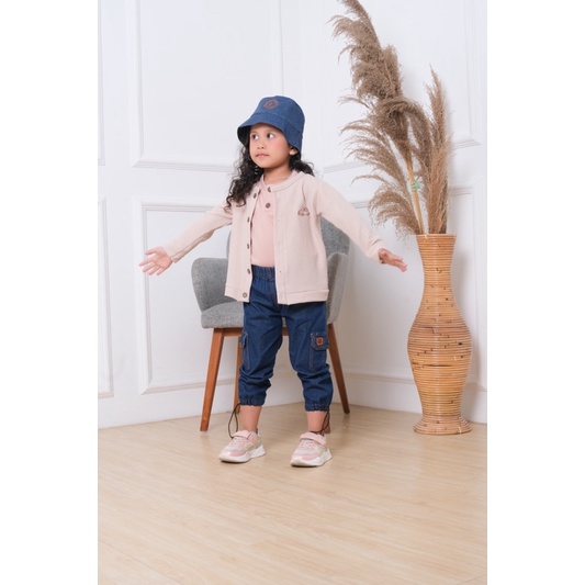 BABYMOI | NOA Cargo Pants | Celana Cargo joger Anak Bahan Jeans