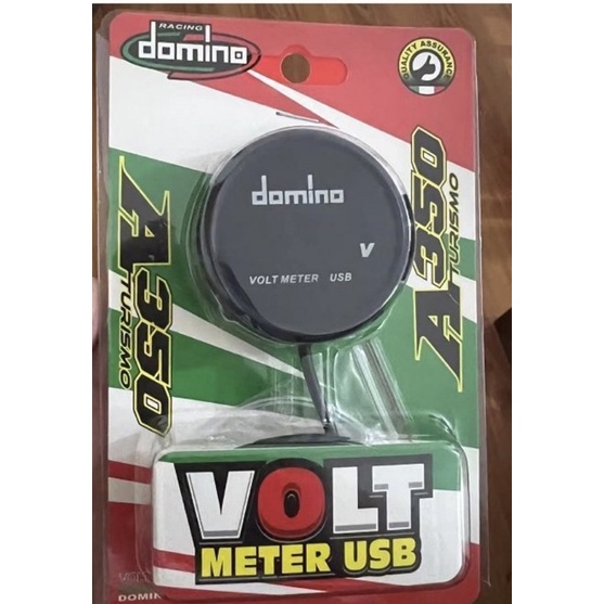 voltmeter dan USB charging hp DOMINO untuk motor voltmeter motor charger hp