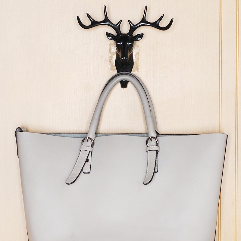 YGRETTE - KAPSTOK MODEL KEPALA KIJANG RUSA DEER HEAD HOOK GANTUNGAN KUNCI SERBAGUNA DINDING WALL HOOK ANTLER