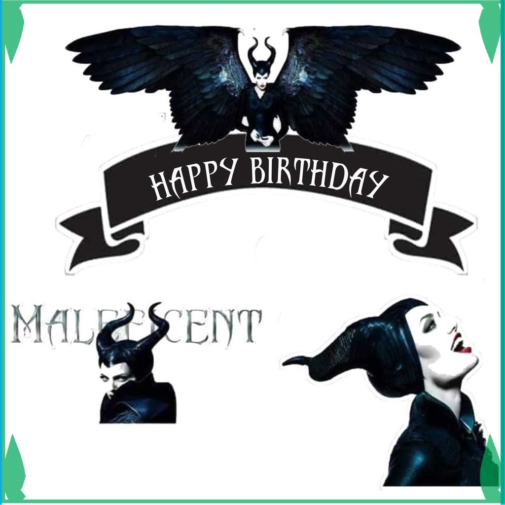 

TOPER KUE HIASAN KUE MALEFICENT TOPPER CAKE ULANG TAHUN FADHILSOUVENIR