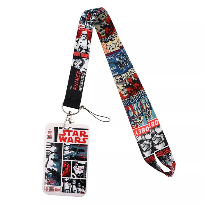 

Name Tag Vintage Star Wars Id Card Holder Neck Strap Lanyard