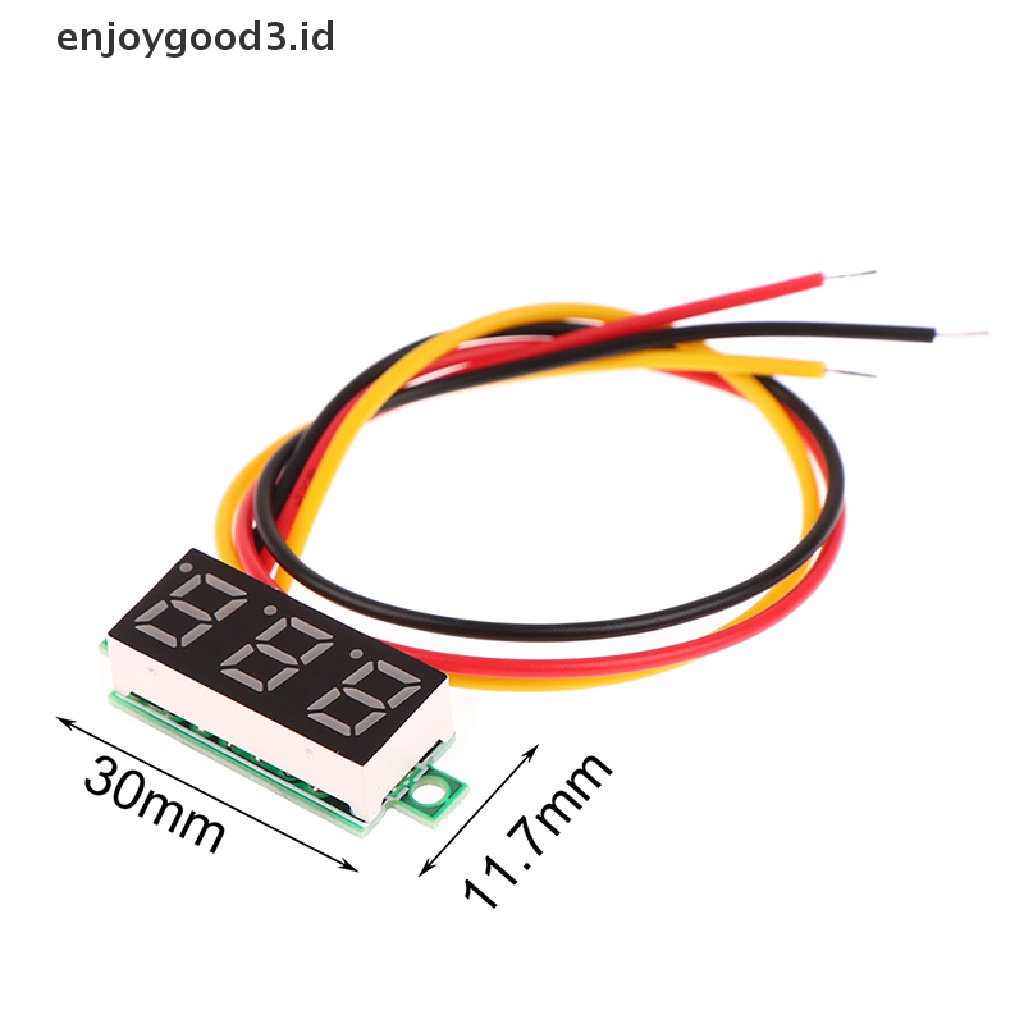 1pc Voltmeter Digital LED DC 0-100V 0.28 Inch Adjustable