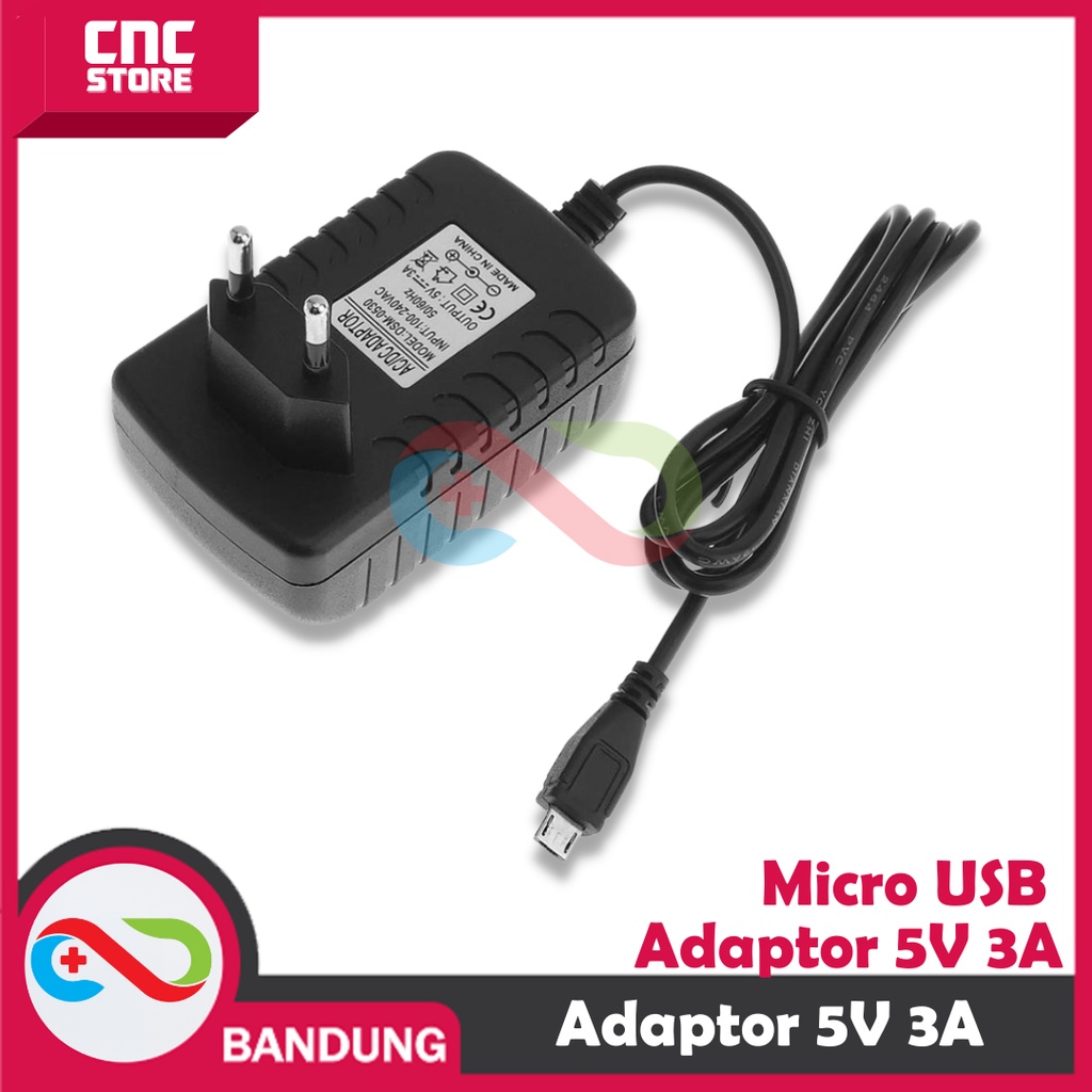 ADAPTOR 5V 3A MICRO USB 5V3A FOR RASPBERRY ESP8266 ESP32