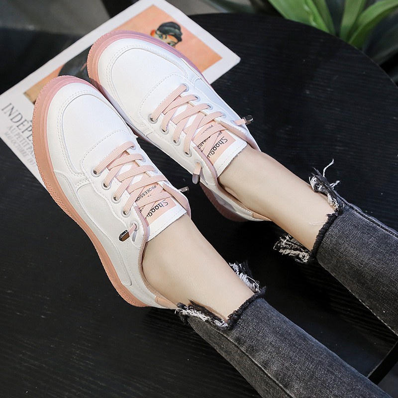 [✅BISA COD] 0442 HBD LEATHER SNEAKERS (REAL PICTURE)