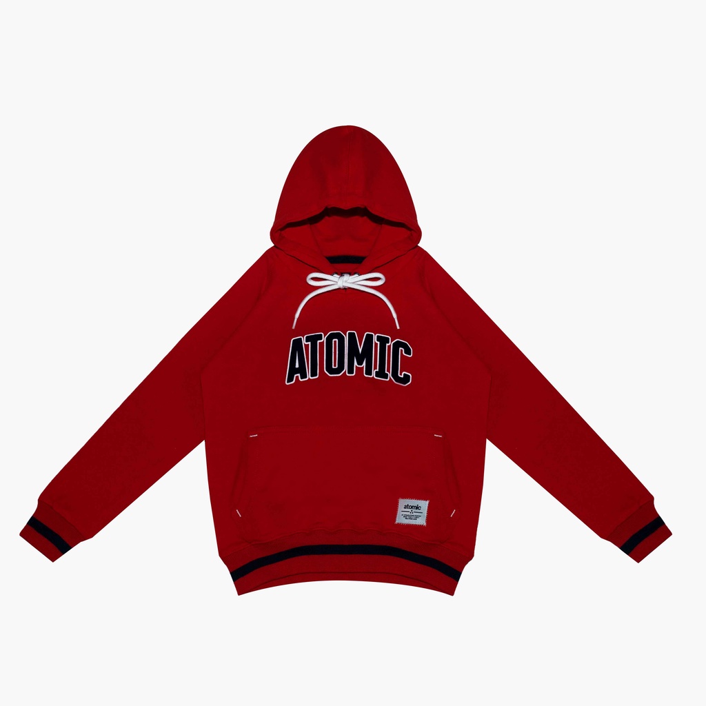 Atomic Kiddz Jaket Sweater Hoodie Anak Untuk 1-10 Tahun - The Based Red Bahan Tebal