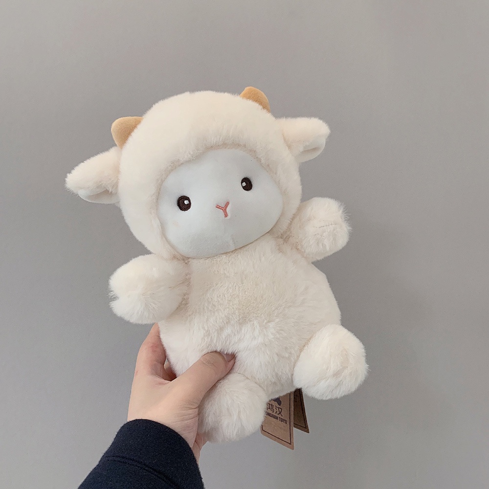 Kawaii Boneka Domba Anak Boneka Plush Teman Hadiah Ulang Tahun Bedside Toy