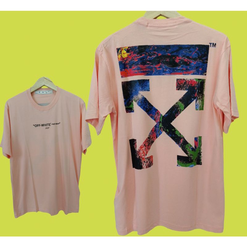 Kaos Mirror 1:1 original OFF WHITE Full Tag